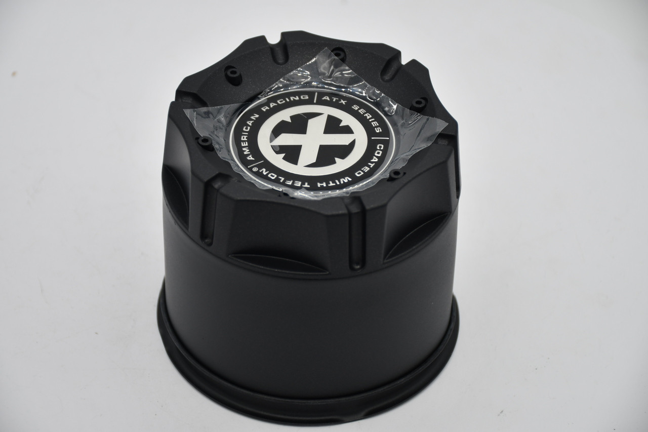 American Racing Satin Black Chrome Logo Wheel Center Cap Hub Cap 1425006918 4.5"